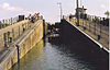 Double écluse du Guétin du pont-canal du canal latéral à la Loire