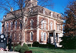 Das Effingham County Courthouse, gelistet im NRHP Nr. 85002304[1]