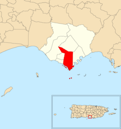 Location of Felicia 1 within the municipality of Santa Isabel shown in red