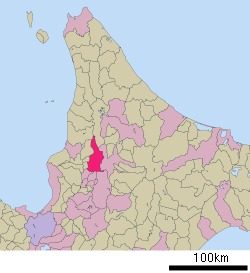 Lokasi Fukagawa di Hokkaido (Subprefektur Sorachi)
