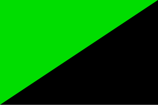 Green & Black flag.svg