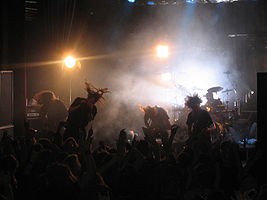 In Flames na koncertě v Trondheimu, Norsko, 17. květen 2007