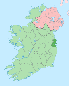 Poziția regiunii Contae Bhaile Átha Cliath County Dublin Comitatul Dublin