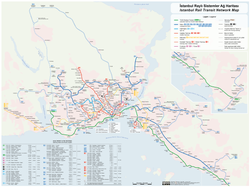 İstanbul Raylı Sistem Haritası