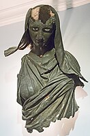 Déméter d'Halicarnasse. Bronze hellénistique découvert en mer Égée au large d'Halicarnasse (Bodrum). IVe siècle av. J.-C.