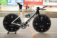 The bike used by Jens Voigt in the first attempt under the unified regulations in 2014 Jens Voigt - Hour Record - bike.jpg