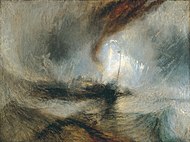 Snow Storm: Steam-Boat off a Harbour's Mouth, c. 1842, eoulivadur war lien, Tate Britain