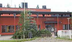 Kiuruveden pääkirjasto sijaitsee kulttuuritalossa.