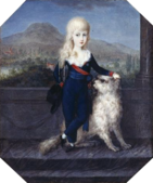 Léopold de Naples et de Sicile (1790-1851), miniature, de peintre inconnu.