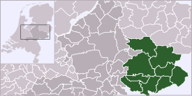 Locatie van de regio Achterhoek