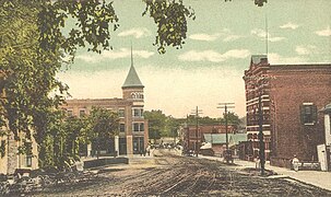 Battell Commercial Block (1892–98), Merchants Row & Main Street, Middlebury, VT