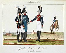 Gardes du Corps en el periodo de la restauración.