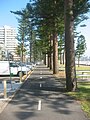 ビーチ沿いの自転車・歩行車道