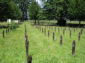 Военное кладбище в Лебринге, на котором похоронены солдаты 2-го полка