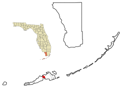 Monroe County Florida Incorporated and Unincorporated areas Cudjoe Key Highlighted.svg