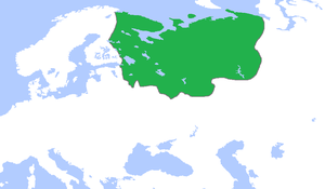 Великое княжество Московское в 1500 году.