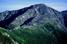 西農鳥岳方面から望む間ノ岳