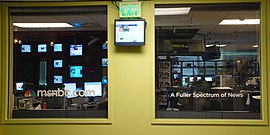 NBCNews.com's main newsroom in Redmond, Washington Msnbc.com Newsroom.jpg