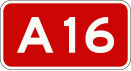 A16 motorway shield}}