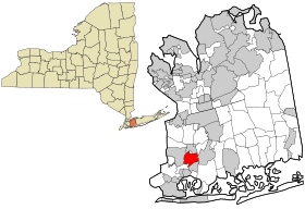 Nassau County New York incorporated and unincorporated areas Lynbrook highlighted.svg