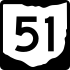 State Route 51 marker