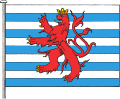 Pavillon de la batellerie et de l'aviation luxembourgeois, tel que publié en annexe de la loi du 23 juin 1972 sur les emblèmes nationaux