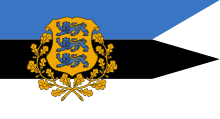 Presidential Standard at sea Presidential Standard of Estonia (at sea).svg