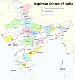 Tulu Nadu is in the far southwest on this map.