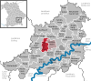 Lage der Gemeinde Rattenkirchen im Landkreis Mühldorf am Inn
