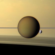 Titan in front of Dione and Saturn Ringside with Titan and Dione.jpg