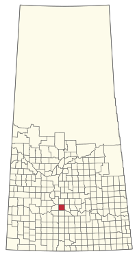 Location of the RM of Huron No. 223 in Saskatchewan