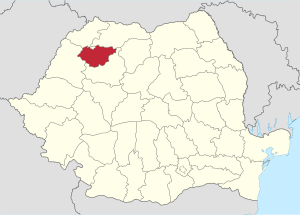 Localização do distrito de Sălaj na Romênia
