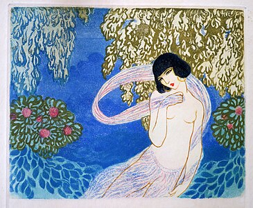 The original print Salomé, color etching