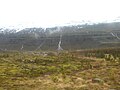 Saltos de auga na turística estrada de montaña a Seyðisfjörður