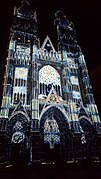 Son et lumière à la cathédrale de Tours.