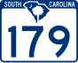 South Carolina Highway 179 marker