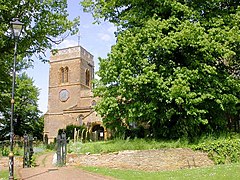 St Andrews Church Tower, Great Billing - geograph.org.uk - 174025.jpg
