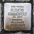 Stolperstein für Klemens Sommerfeld (Alte Wallgasse 32)