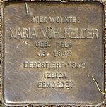 Stolperstein für Maria Mühlfelder (Bismarckstraße 11)