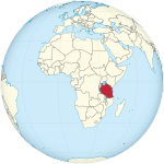 Tanzania on the globe (Africa centered).svg