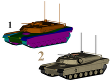 Tekstūrēts tanks.