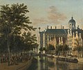 A view of the city hall from Nieuwezijds Voorburgwal by Gerrit Adriaenszoon Berckheyde, 1686
