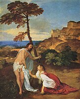 Titian - Christus und Maria Magdalena Noli me tangere.jpg