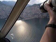 Campione del Garda from a Gyrocopter