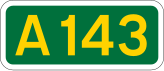 A143 road shield