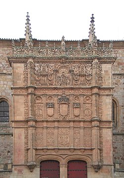 Fachada de la Universidad de Salamanca.
