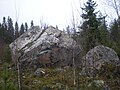 Varistenen, a glacial erratic rock in Djupsjöbacka, Terjärv Finland