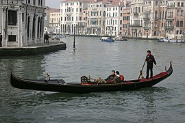 a Venetian gondola