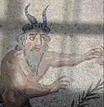 Satir, rimski mozaik