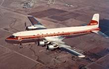 Douglas DC-6B N93117 airliner delivered to Western Airlines on October 9, 1956